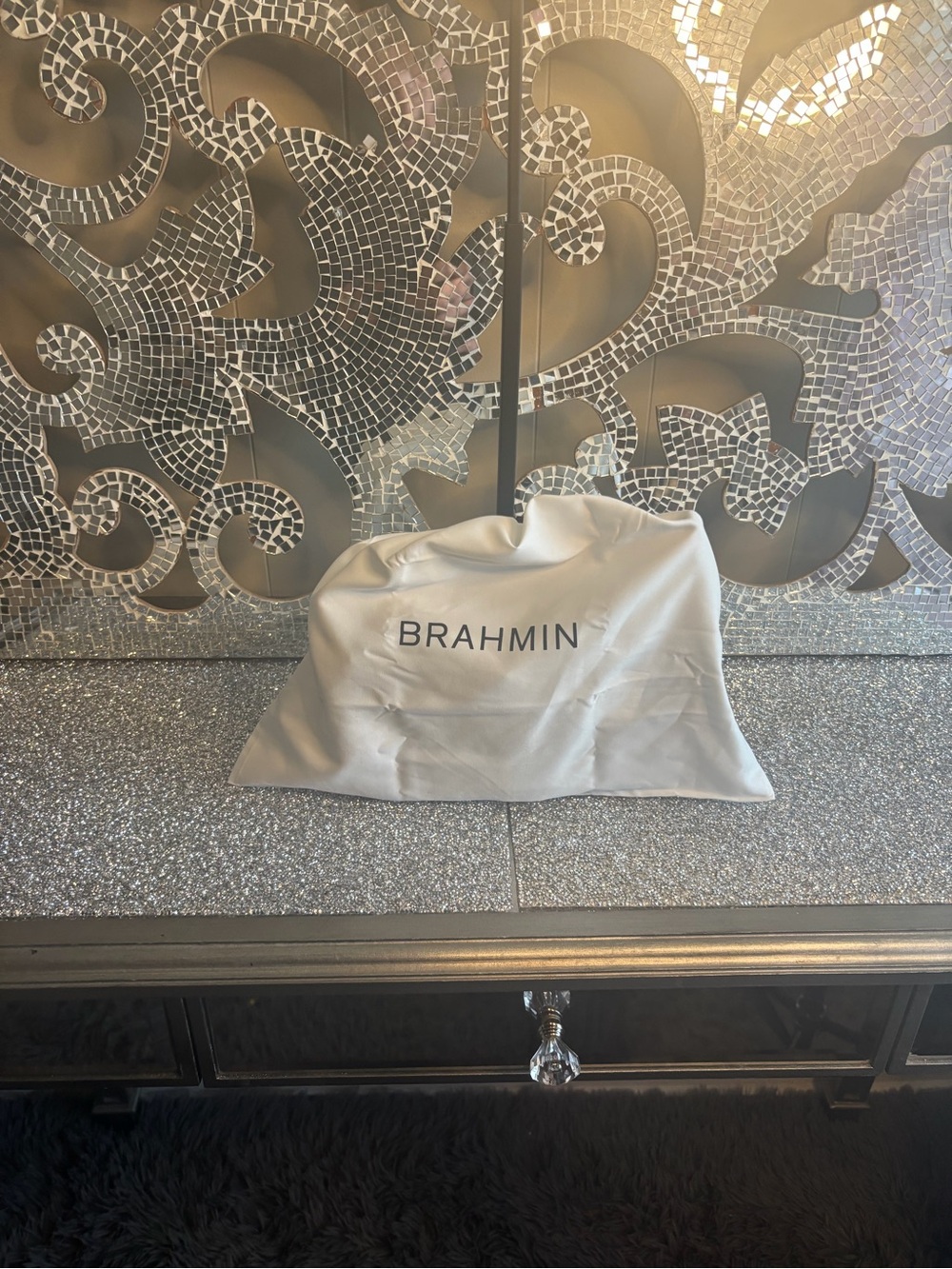 ⭐️Brahmin Rosa Evergreen Kalopsia Shoulder Bag with Buckle Detail - Picture 12 of 12